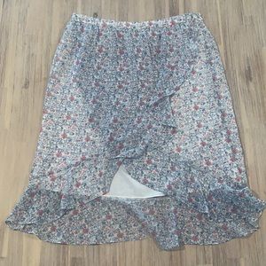 Floral Madewell Size 10 Flowy Skirt